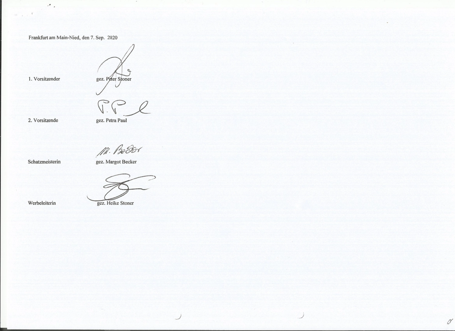 1.Nieder CC - Karnevalsverein - Satzung