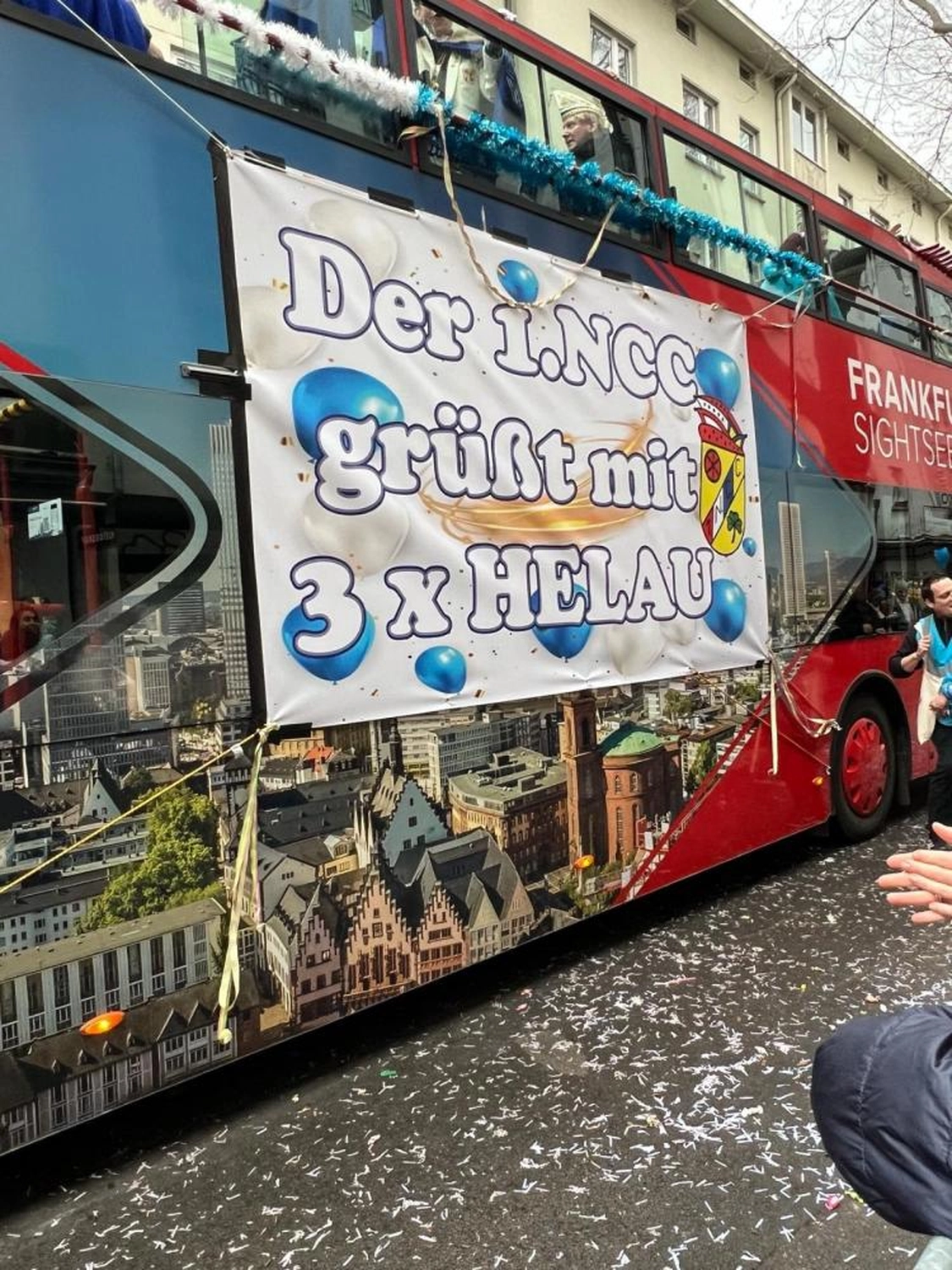 1.Nieder CC - Karnevalsverein -Umzug durch Frankfurts Strassen 11.02.2024